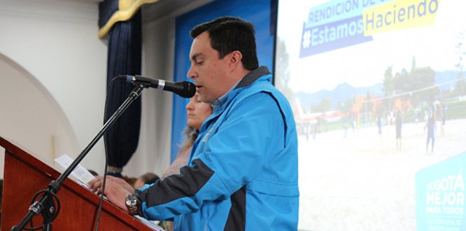 Alcalde Local de Barrios Unidos, Zico Antonio Suárez Suárez rinde cuentas de la gestión a la comunidad de Barrios Unidos