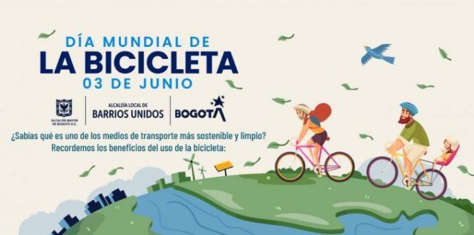Barrios Unidos celebra el día mundial de la bicicleta.