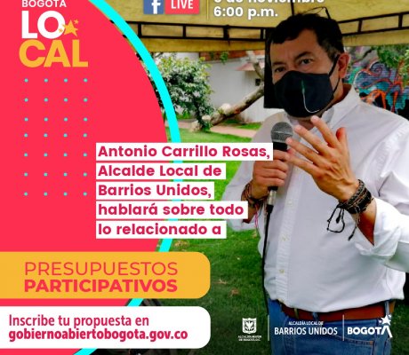 Facebook Live con el alcalde Local Antonio Carrillo