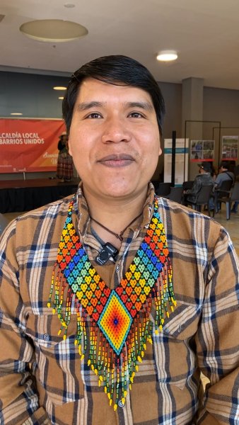 Manyulo líder indígen de la comunidad embera dabida de Barrios Unidos