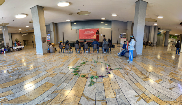 Circulo de iniciación del Encuentro Cultural Indígena de Memorias Vivas