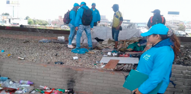 Habitante de calle Barrios Unidos
