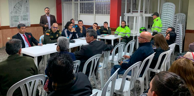 Junta zonal de seguridad de la UPZ Alcázares