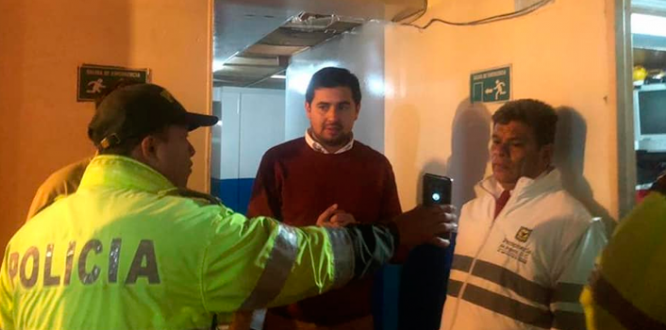 Operativo de control en el barrio Colombia