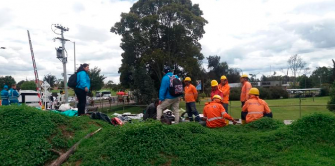 Operativo en el corredor férreo