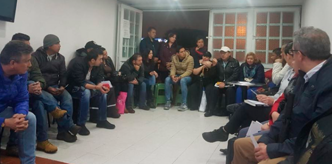 Reuniones de seguridad con las juntas de acción comunal de la localidad