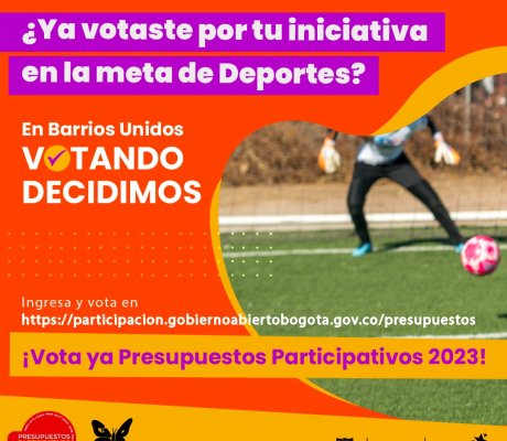 Vota por las mejores propuestas para Barrios Unidos en Presupuestos Participativos