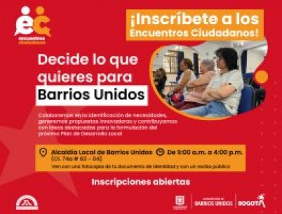 Inscríbete a los Encuentros Ciudadanos