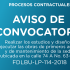 Aviso de convocatoria FDLBU-LP-114-2018