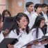 Jóvenes en el centro filarmónico local de Barrios Unidos