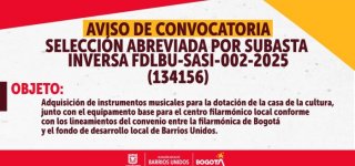 Selección abreviada por subasta inversa FDLBU-SASI-002-2025 (134156)
